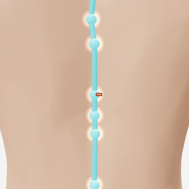 Huyệt Cân Súc — trên da