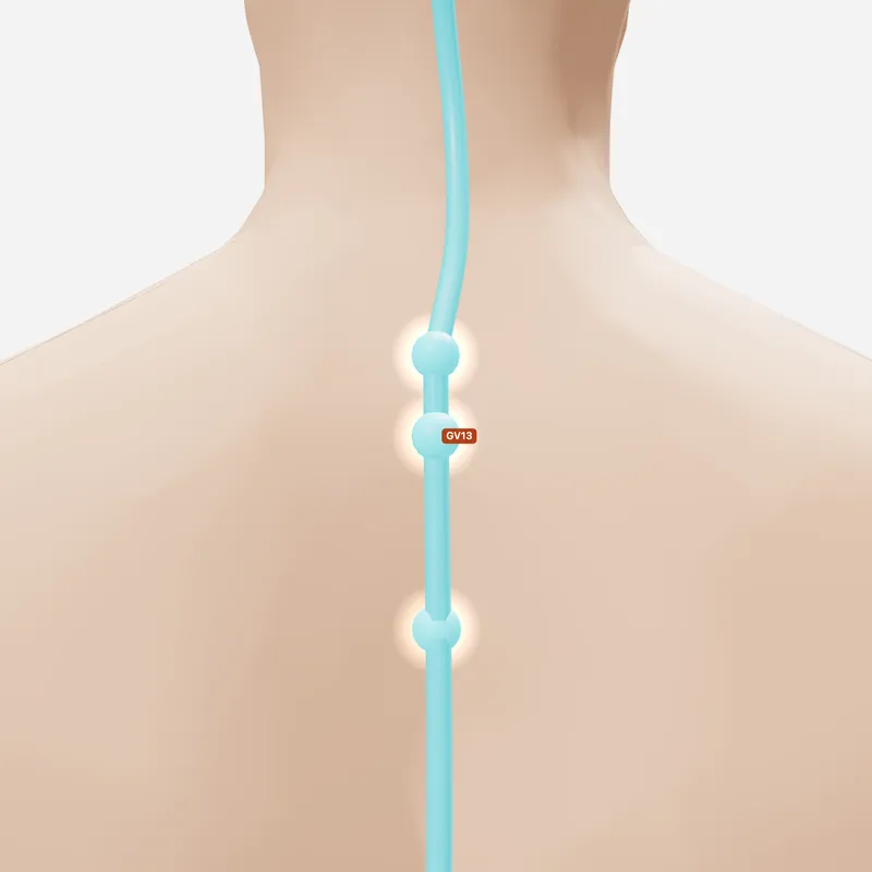 Huyệt Đào Đạo — trên da