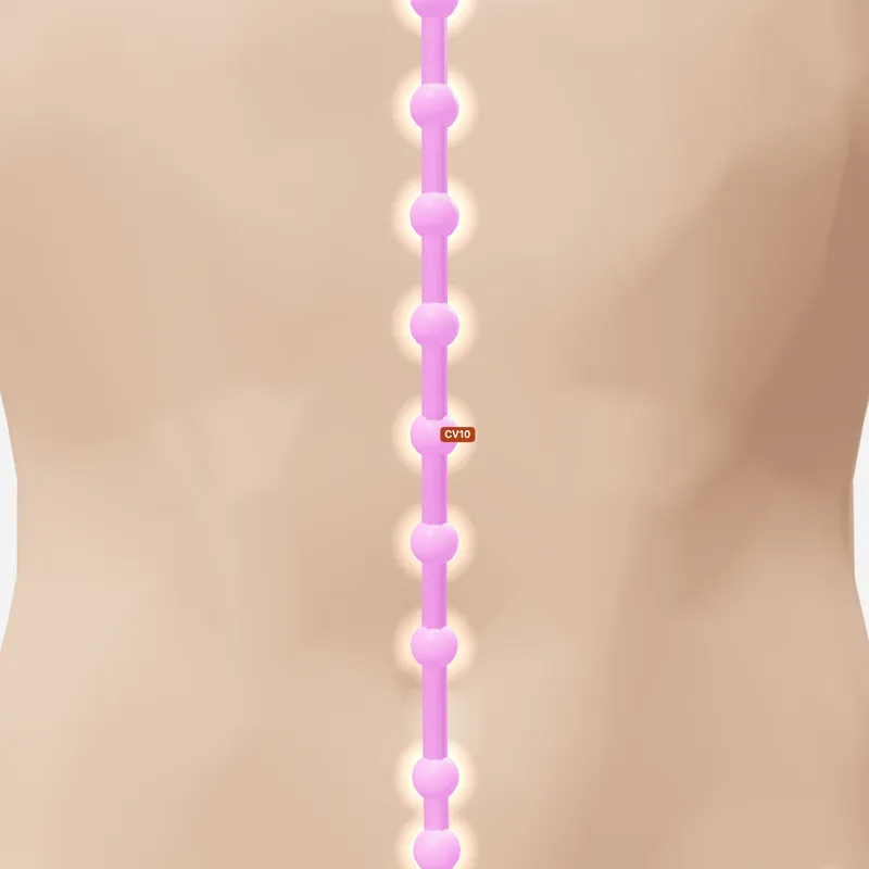 Huyệt Hạ Quản — trên da