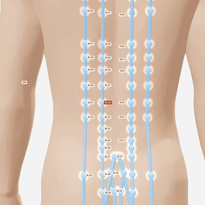 Huyệt Tam Tiêu Du — huyệt lân cận