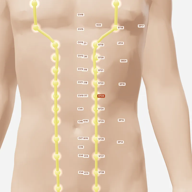 Huyệt Thái Ất — huyệt lân cận