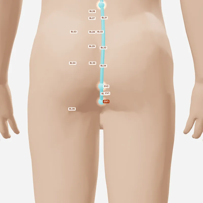 Huyệt Trường Cường — huyệt lân cận