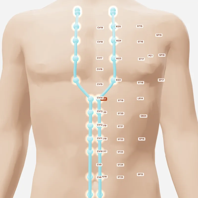 Huyệt U Môn — huyệt lân cận