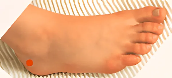 Sơ đồ huyệt Côn Lôn