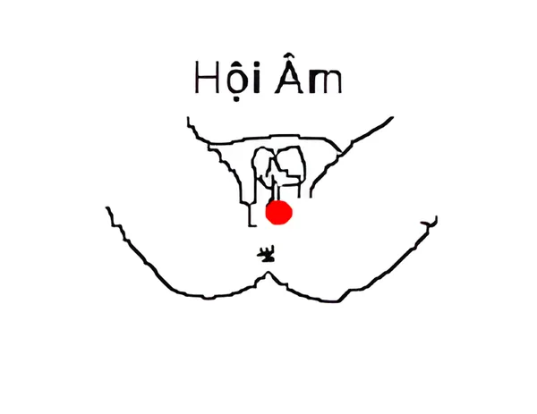 Sơ đồ huyệt Hội Âm
